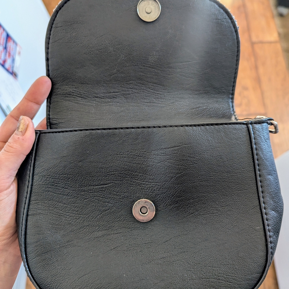 Black Studded Fringe Bag - Picture 4 of 7